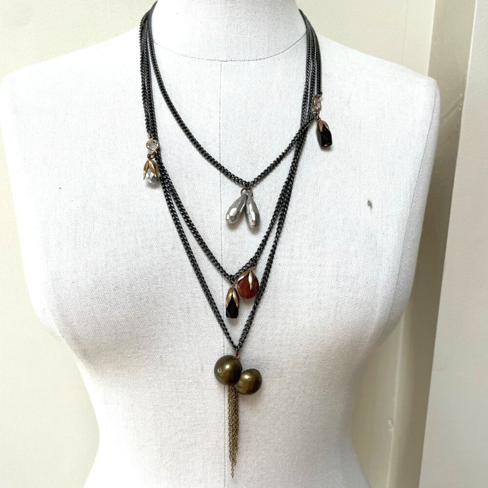Subversive • Multi‑Strand Pendant Necklace